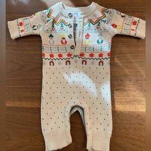 Hanna Andersson Multicolor Patterned Kids Bodysuit
